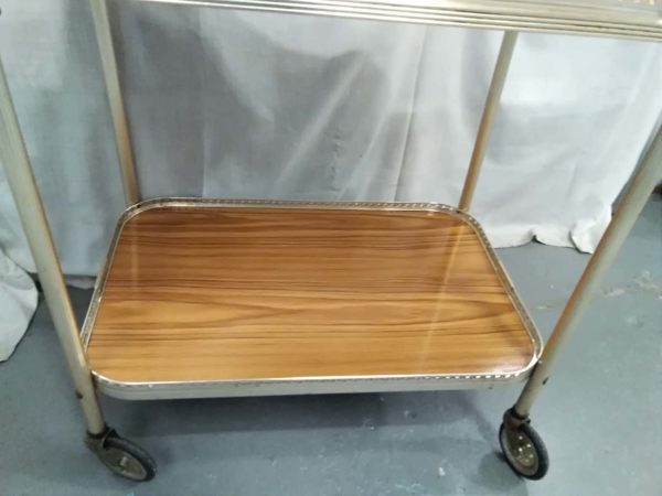 lot 337 vintage hostess trolley with removable tray - Image 4