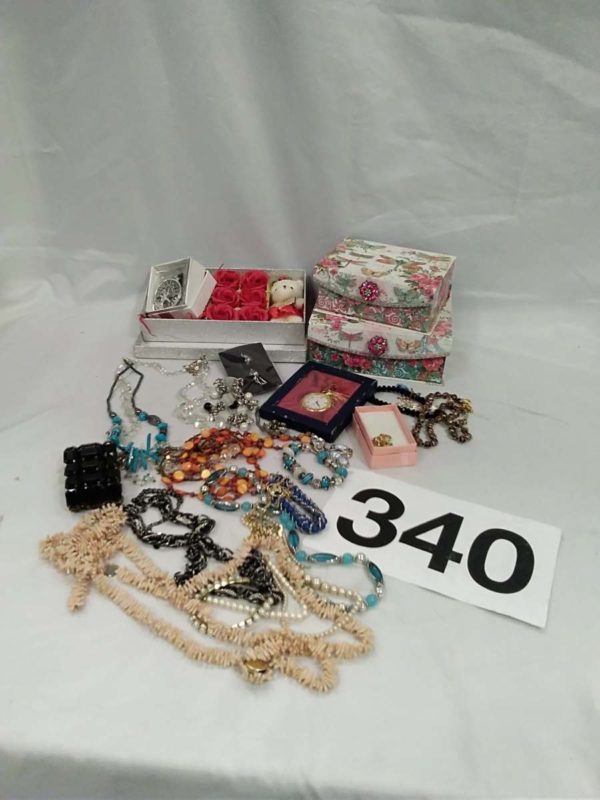 lot 340 assorted costume jewellery