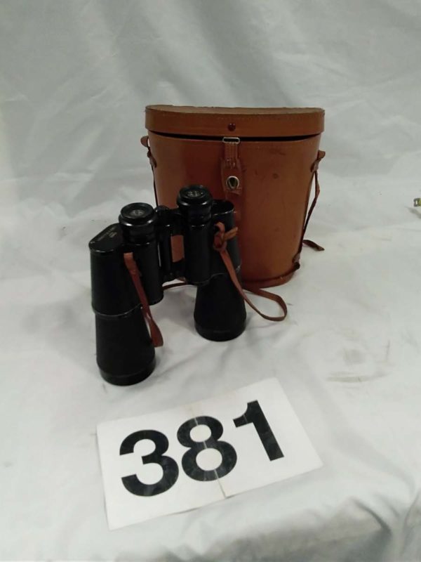 lot 381 cased Liberman & Gortz Binoculars