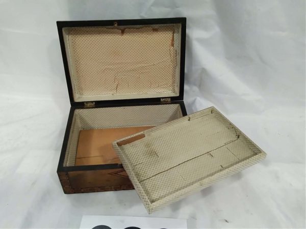 lot 383 antique inlaid ladies work box - Image 3