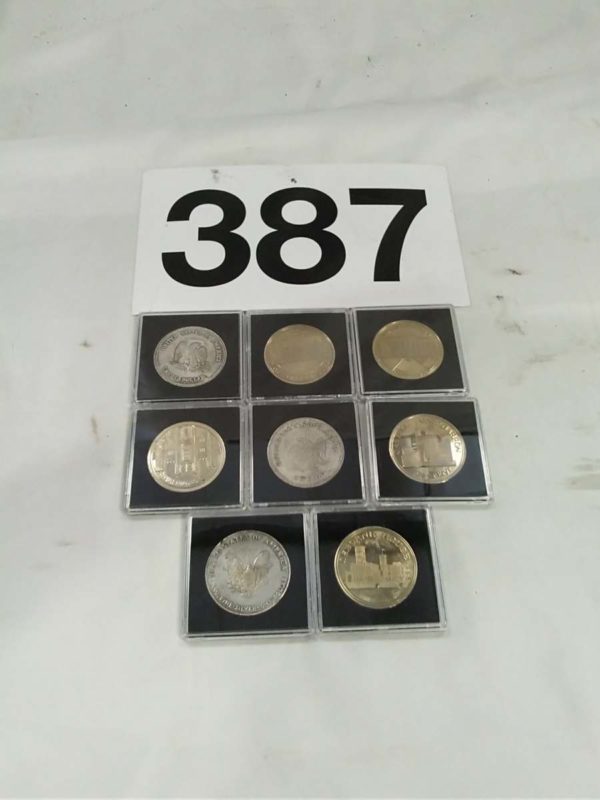 lot 387 8 collectors coins