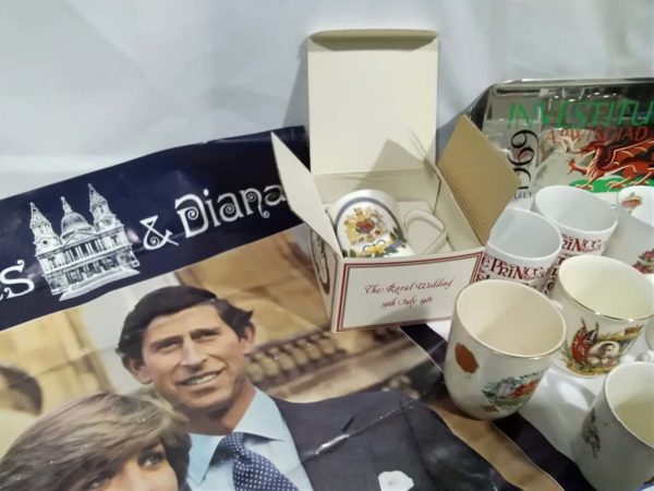 lot 635 Royal Commemorative China, investure plater & various ties – sporting, rugby world cup, ospreys neath, cricket , golf - Image 2