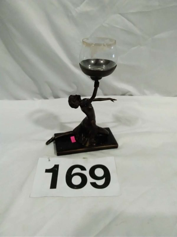 lot 169 figurine candle holder