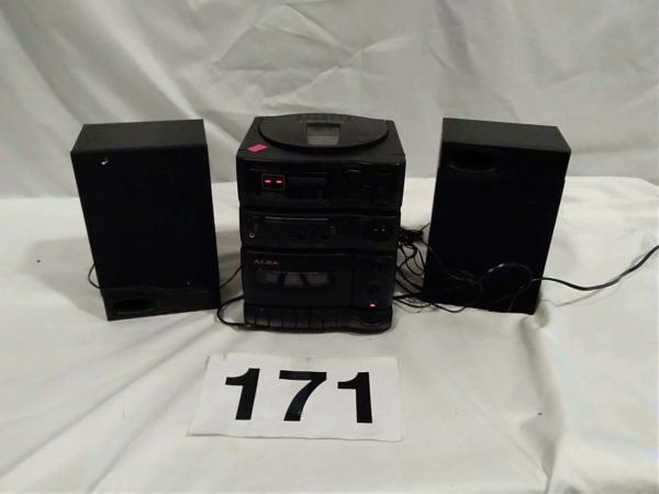 lot 171 mini hifi system & speakers