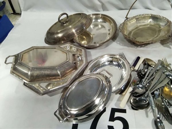 lot 175 quantity of metal ware & cutlery - Image 3