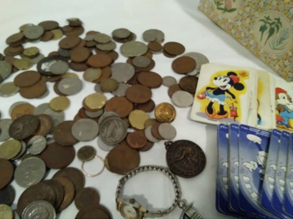 lot 177 watches, coins, Disney cards, etc - Image 8