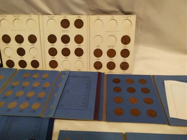 lot 009 British coin Partial sets folders  Pennies, half crowns shillings etc - Image 6