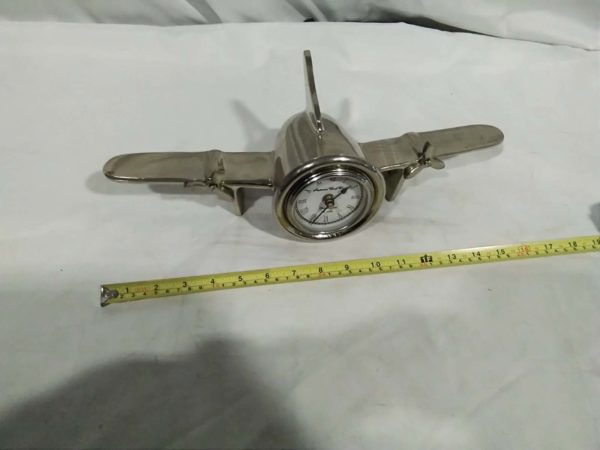 lot 010 decorative clock plane theme - Image 3