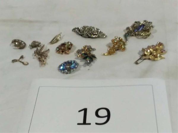 lot 019 assorted brooches