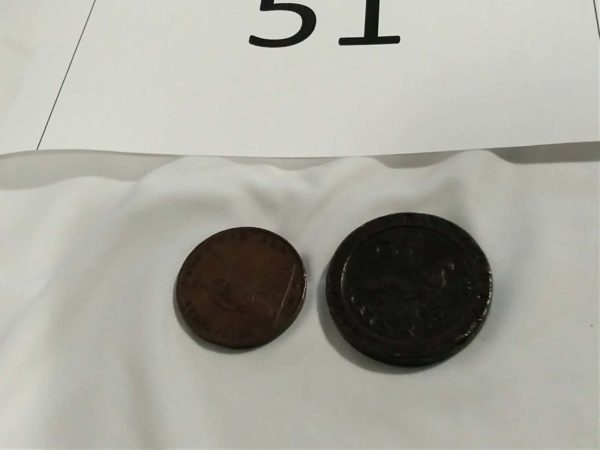 lot 051 1797 cartwheel two penny & 1854 penny - Image 4