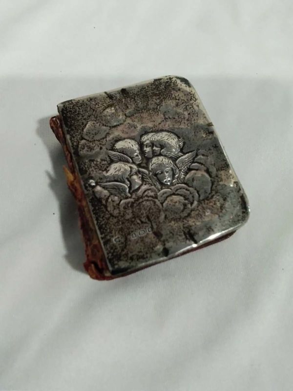 lot 061 antique sterling silver fronted bible