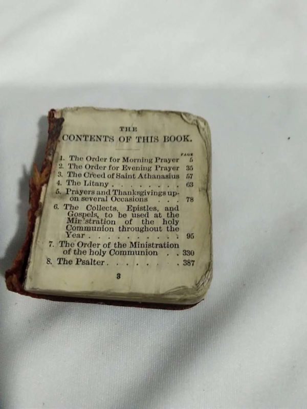 lot 061 antique sterling silver fronted bible - Image 4