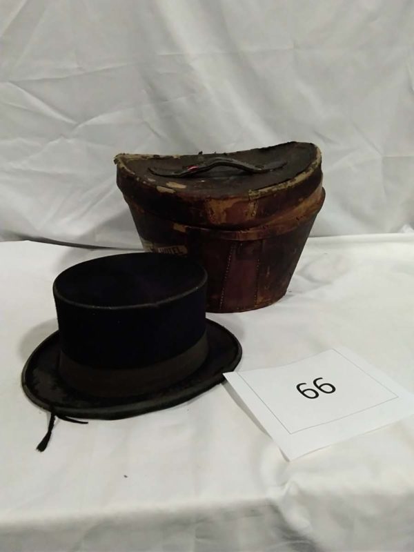 lot 066 top hat in hat box - Image 2