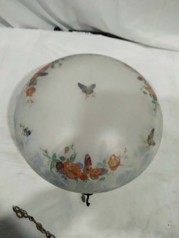 lot 069 vintage fly cather lamp shade butterfly design - Image 7