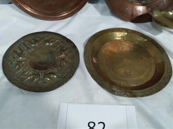 lot 082 copper & brass plates & scales - Image 2