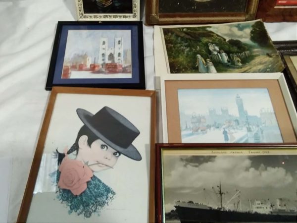 lot 089 assorted old framed pictures - Image 7