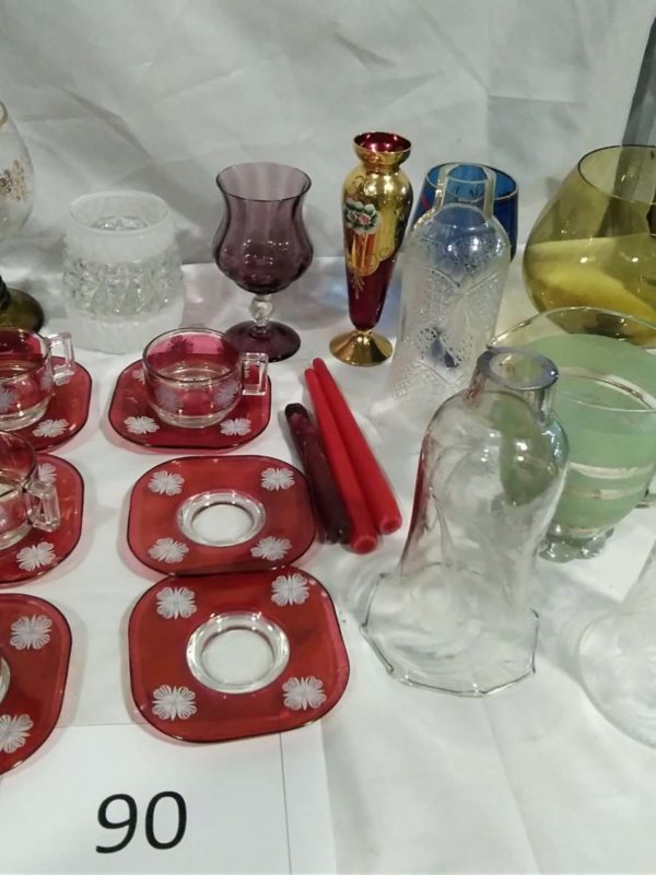 lot 090 quantity of vintage glass ware - Image 5