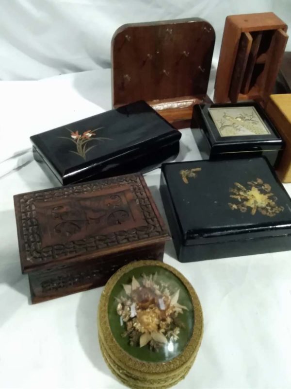 lot 091 various boxes – jewellery & trinket boxes, money tin etc - Image 2