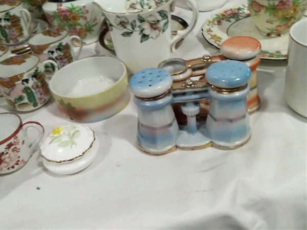 lot 092 glass ware, china, owl candle snuffer,tea pots etc - Image 12