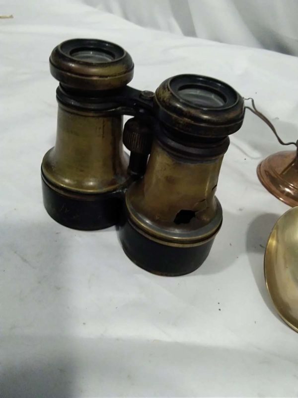 lot 094 metal ware inc blow torch, candles sticks etc - Image 6