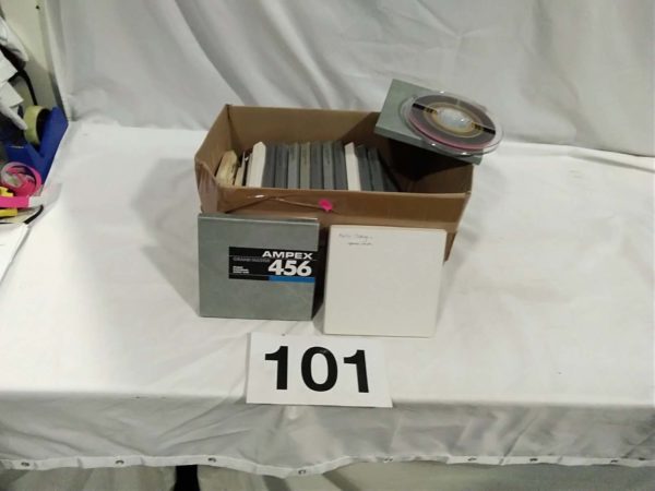 lot 101 quantity of Audio tapes