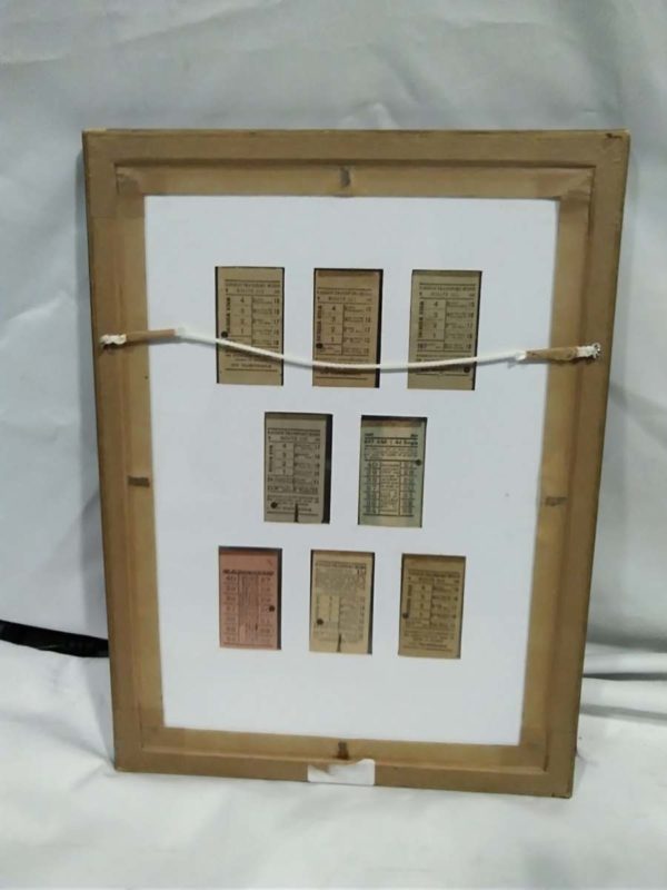 lot 125 framed Bus tickets - Image 5