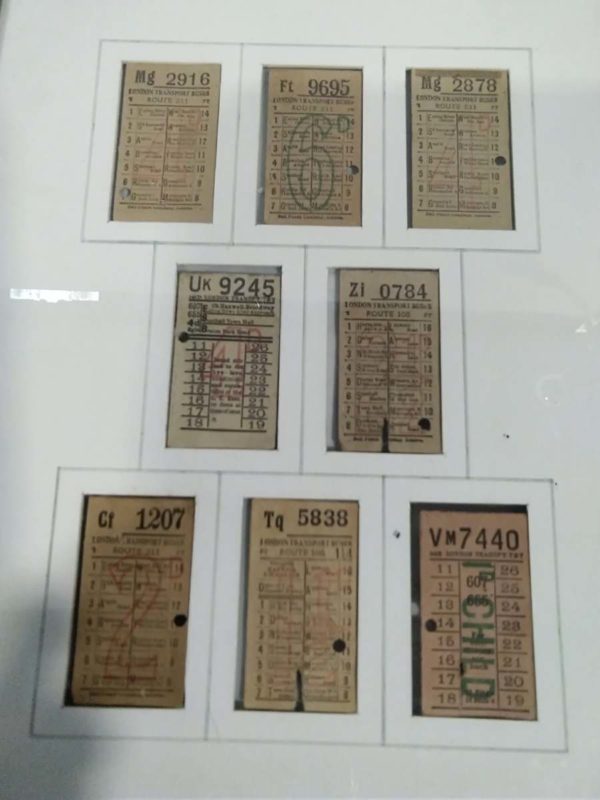 lot 125 framed Bus tickets - Image 4