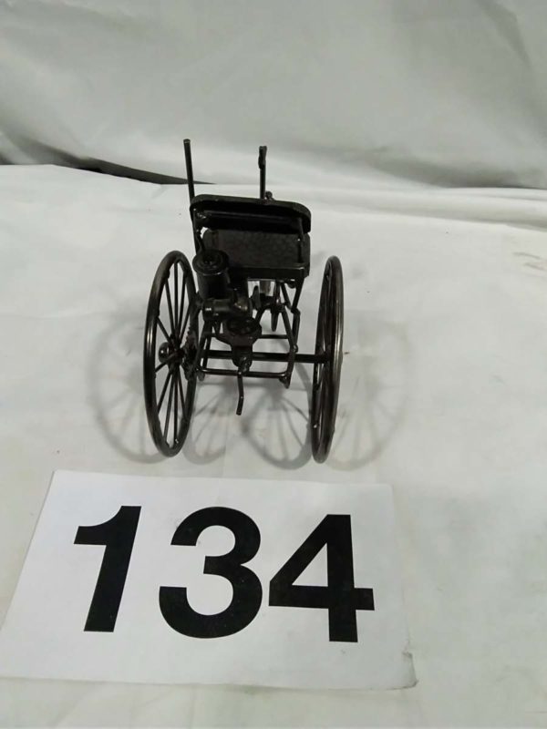 lot 134 metal hand crafted steam model bike - Image 4