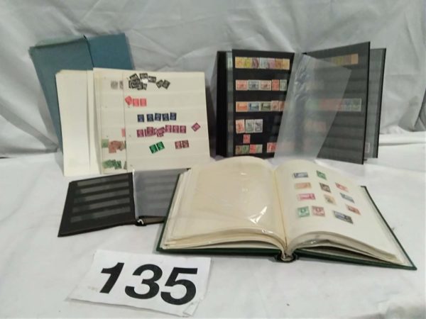 lot 135 stamp albums and contents