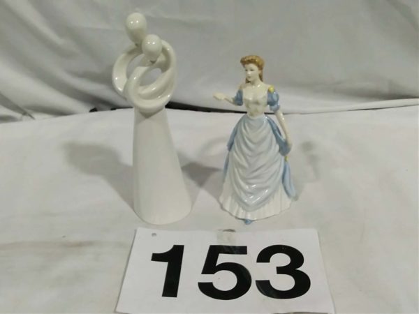 lot 153 Royal Doulton Figurine ” Janet” HN 4310 & a Circle of life figure