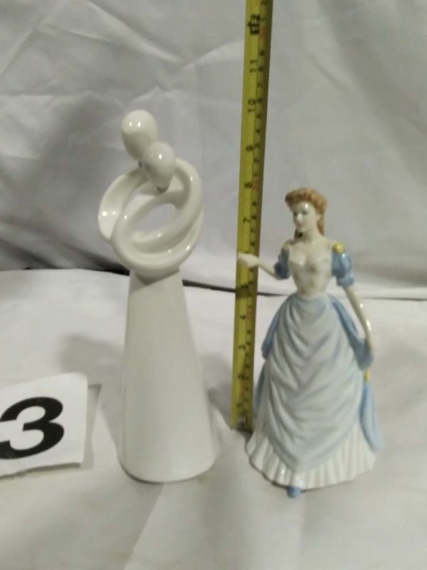 lot 153 Royal Doulton Figurine ” Janet” HN 4310 & a Circle of life figure - Image 3