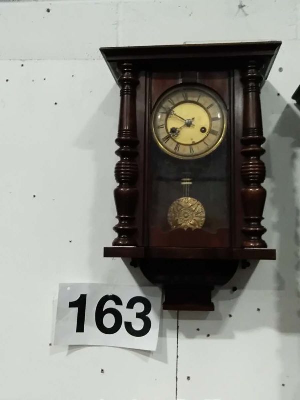 lot 163 Viena regulator box wall clock  ( no key)