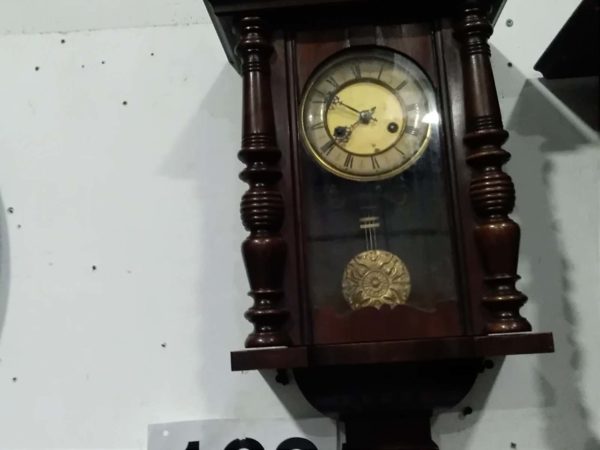 lot 163 Viena regulator box wall clock  ( no key) - Image 6