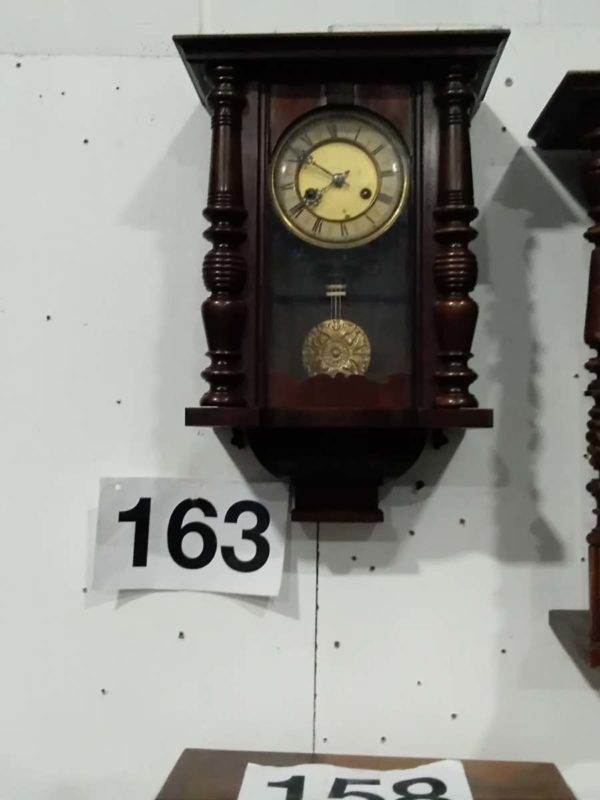 lot 163 Viena regulator box wall clock  ( no key) - Image 5