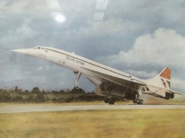 lot 169 signed Concorde framed picture - Image 4