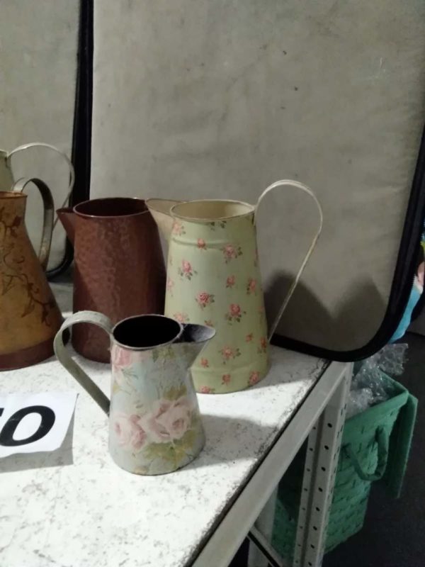 lot 170 selection of metal jugs - Image 5