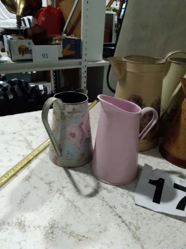 lot 170 selection of metal jugs - Image 4