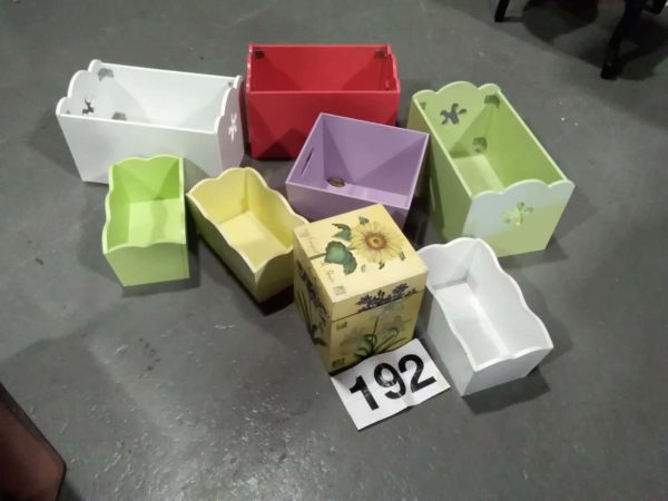 lot 192  various storage boxes