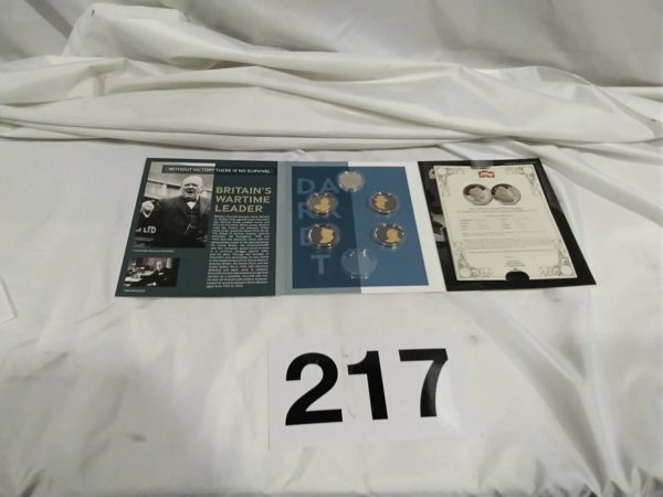 lot 217 The Darkest hour coin set ( missing one) - Image 2