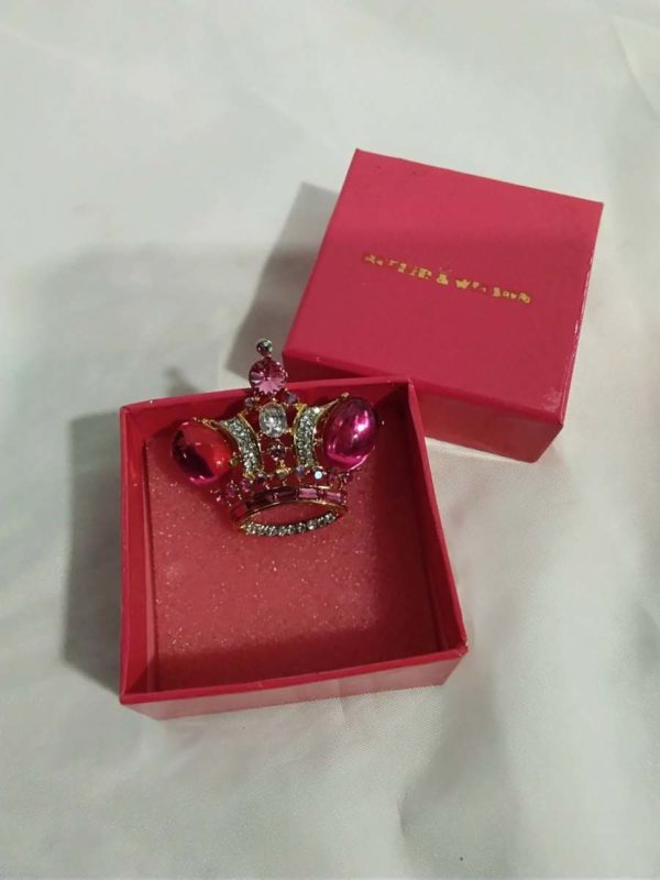 lot 221 boxed Butler & Wilson Crown crystal brooch