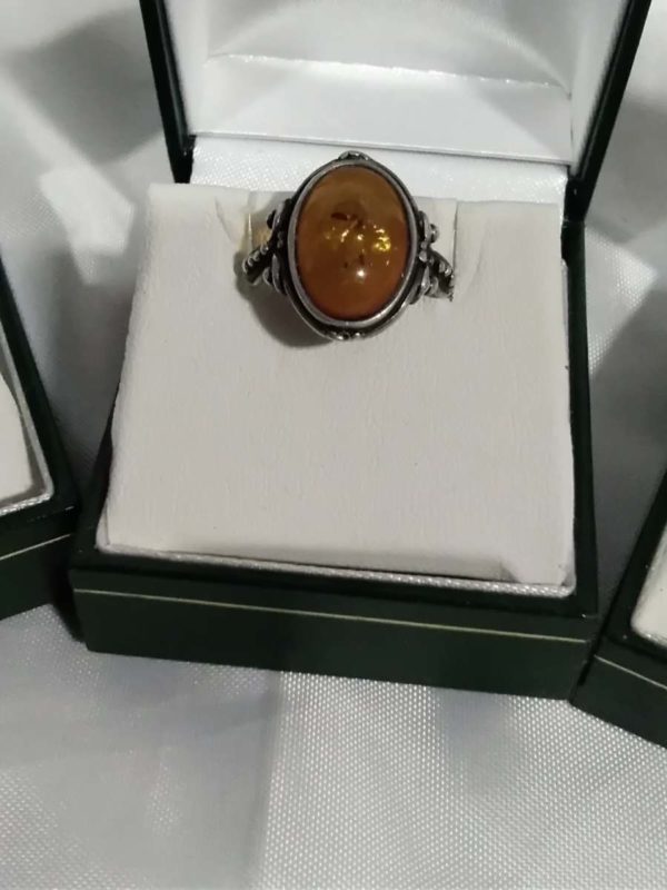 lot 227 5x sterling silver stone set rings (boxes not included) - Image 4