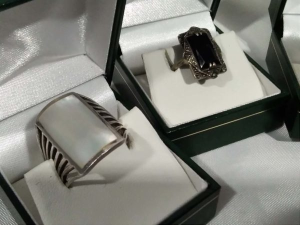 lot 227 5x sterling silver stone set rings (boxes not included) - Image 3