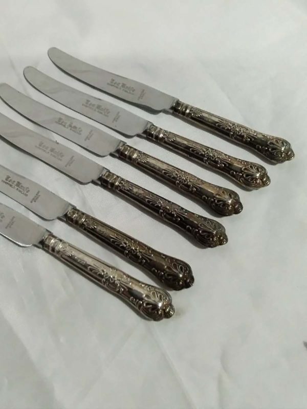 lot 229 set of 6 sterling handled tea knives - Image 3