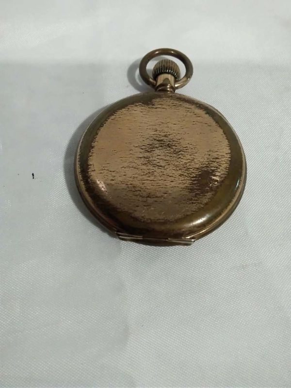 lot 231 gold plated full Hunter pocket watch ( spares /repairs) - Image 4