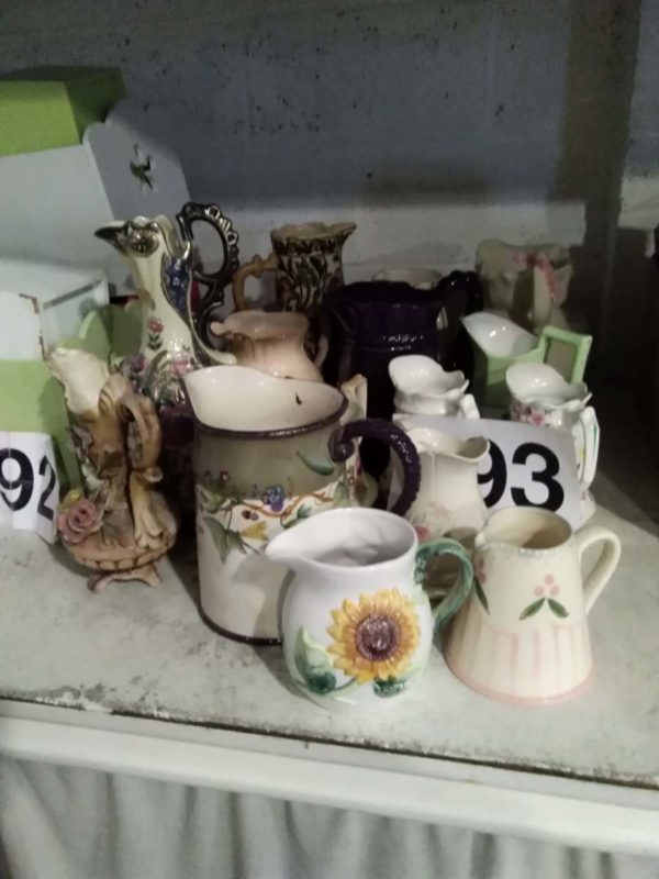 lot 193 collection of vintage & modern jugs