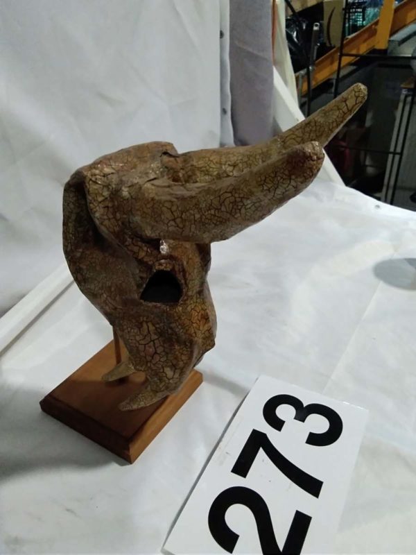 lot 273 Cornish ” kuriology” Skull on Stand - Image 4