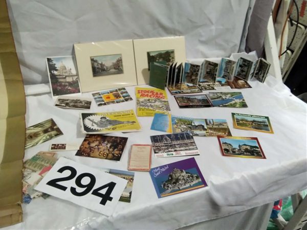 lot 294 qty of ephemera, stamps & rolled chinese watercolour - Image 7