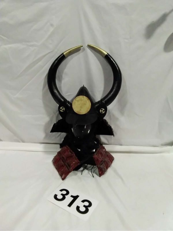 lot 313 Samurai style metal re-enactment hat