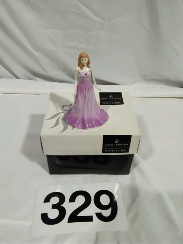 lot 329 Royal Doulton figurine Pretty Lady February Amethyst