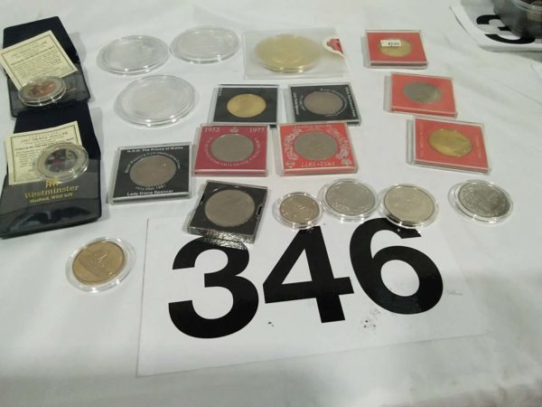 lot 346 various coins including commemorative - Image 3